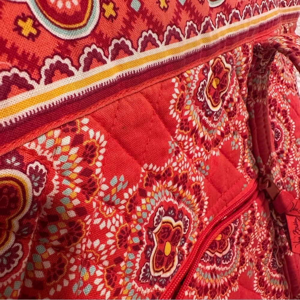 Vera Bradley Villager Toggle Closure 2 Pockets, Paprika, Large Tote Shoulder Bag - Picture 8 of 15
